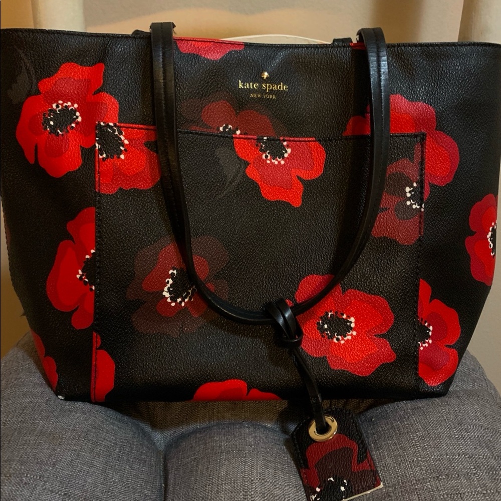 Kate Spade Hyde Lane Poppies Riley Tote Bag